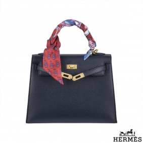 Hermes Kelly 25 cm Blue Indigo GHW Handbag Hermes Kelly 25 cm Blue Indigo GHW Handbag